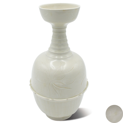 【精品赏析】定窑刻花花卉纹洗口瓶