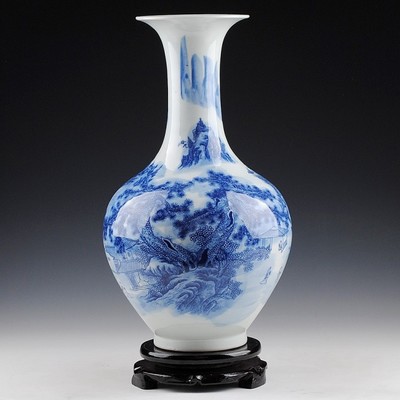 明代景德镇青花瓷器上的“高士图”