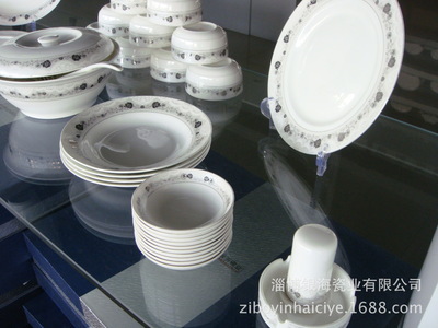 【山东陶瓷生产企业批发餐具,博山陶瓷批发,青花瓷餐具,骨瓷礼品】价格,厂家,图片,餐具套装,淄博银海瓷业-