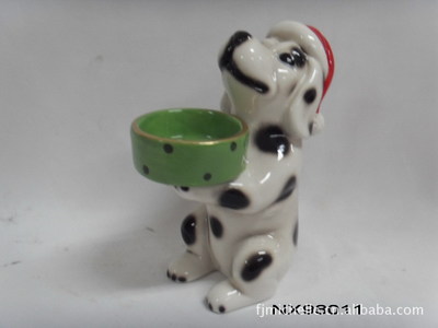 【供应陶瓷动物烛台产品(图)】价格,厂家,图片,陶瓷工艺品,福建省德化县同兴瓷厂-