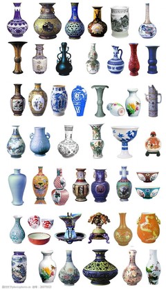 古代瓷器花瓶图片素材