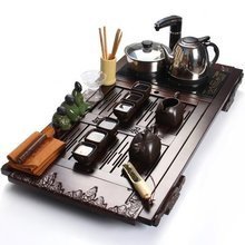 四合一电磁炉茶盘 融合现代科技与传统茶文化的陶瓷精品